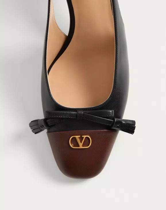 Valentino Valet Du Roi Kidskin Slingback Pumps 60Mm - Image 3